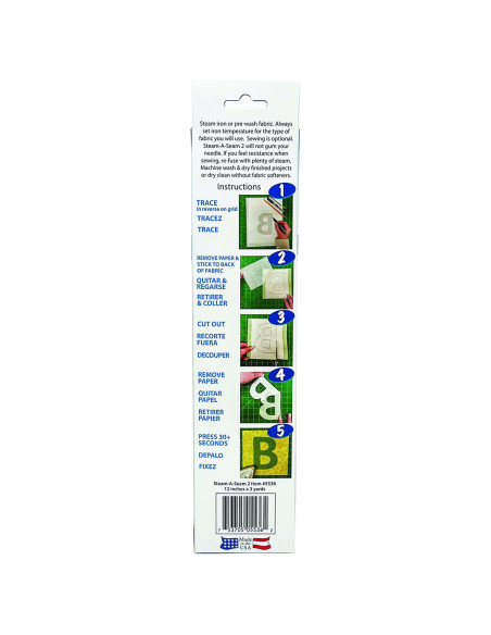 Termocolante dupla face Lite Steam-A-Seam2 - 30,5 cm x 274 cm