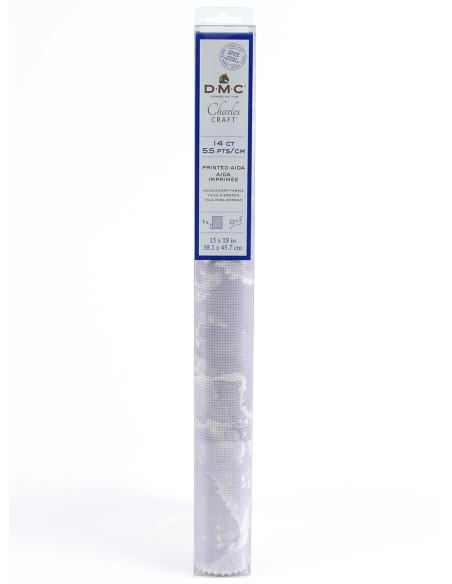 Tecido aïda 5.5 impresso para bordar DMC - Ametista