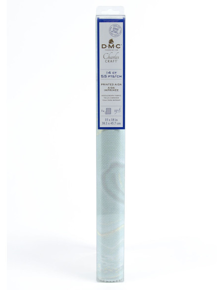 Tecido aïda 5.5 impresso para bordar DMC - Malaquita