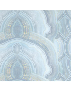 Tecido aïda 5.5 impresso para bordar DMC - Ágata azul