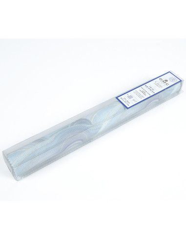 Tecido aïda 5.5 impresso para bordar DMC - Ágata azul