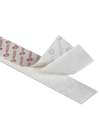 VELCRO® Brand Fita autoaderente mista (adesiva e para costurar) 20mm X 10M branco