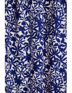 Tecido crepe de viscose Flowery - Azul cobalto 2