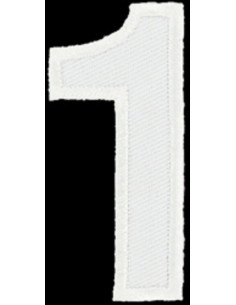 Emblema termocolante número 1