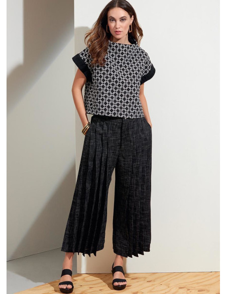 Molde de blusa e calça - Vogue 1868