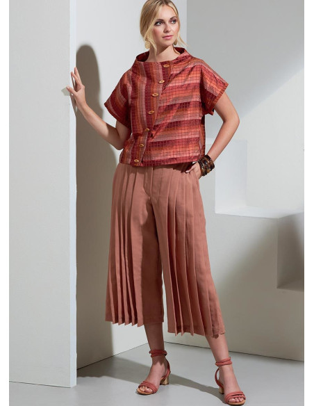 Molde de blusa e calça - Vogue 1868