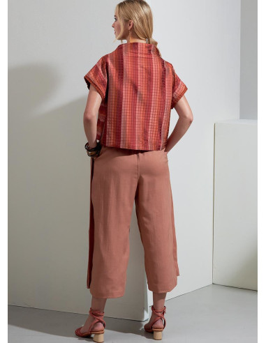 Molde de blusa e calça - Vogue 1868