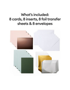 Conjunto de 8 cartões com envelopes R20 Foil Forest Grove Cricut 2