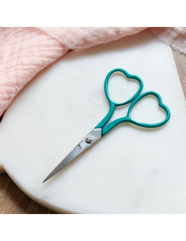 Tesoura de bordar coração 9 cm - Lise Tailor - Pavão