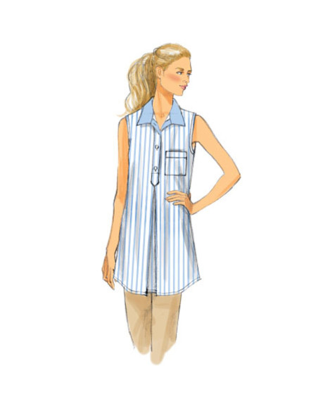Molde de túnica - Butterick 6099