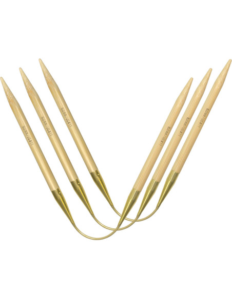Conjunto de agulhas addiCraSyTrio Bamboo Long