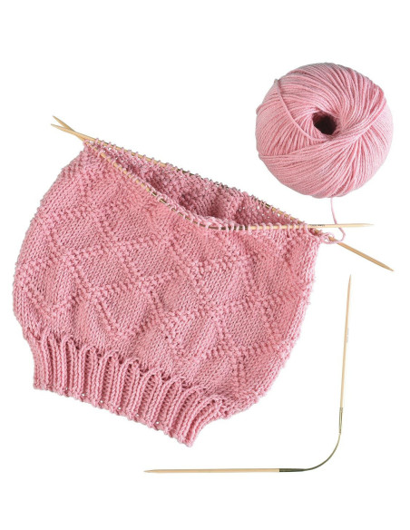 Conjunto de agulhas addiCraSyTrio Bamboo Long