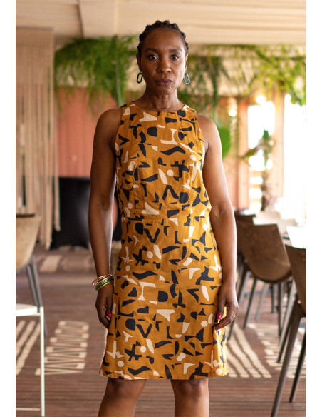Tecido modal de viscose Shadow Ochre - Atelier Brunette