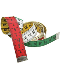 Fita métrica de costura multicolorida 150 cm