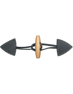 Casaco duffle Brandebourg - Cinza antracite
