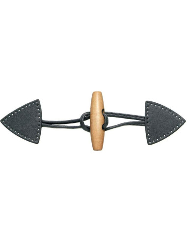 Casaco duffle Brandebourg - Cinza antracite