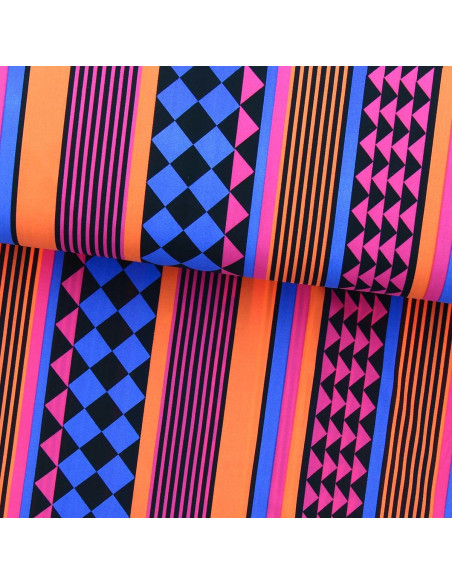 Tecido lycra fato de banho - Geometria