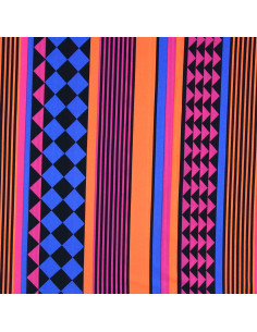 Tecido lycra fato de banho - Geometria 2