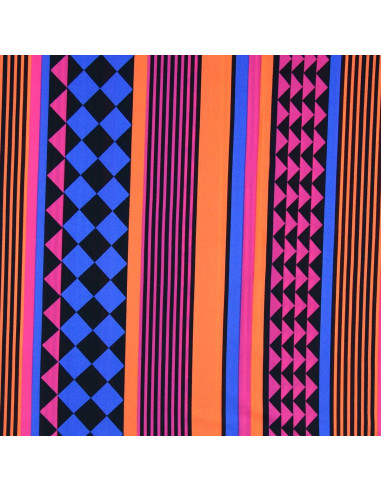 Tecido lycra fato de banho - Geometria