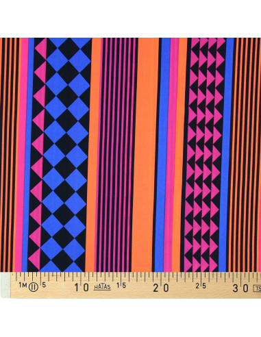 Tecido lycra fato de banho - Geometria
