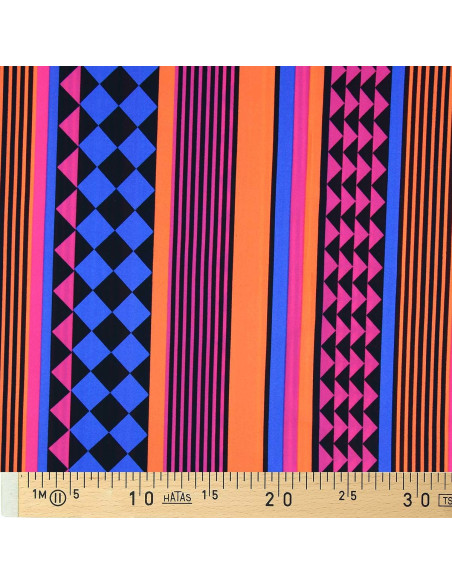 Tecido lycra fato de banho - Geometria