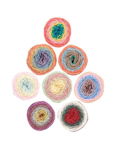 Conjunto de 8 novelos de algodão Ricorumi Spin Spin 2