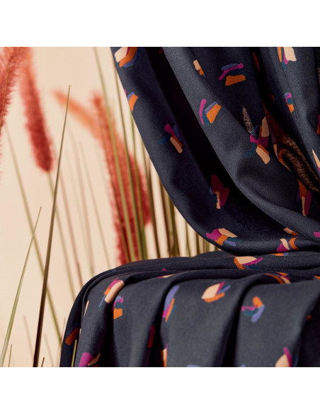 Tecido viscose Beryl Night - Atelier Brunette