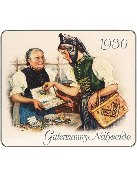 Caixa de 30 linhas de costura de poliéster Nostalgie 1930 Gütermann