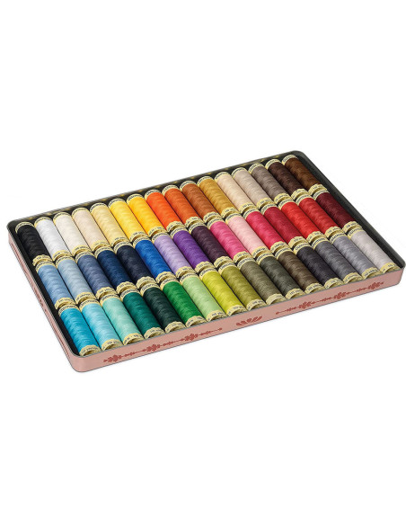 Conjunto de 48 linhas de costura de poliéster Nostalgie 1895 Gütermann