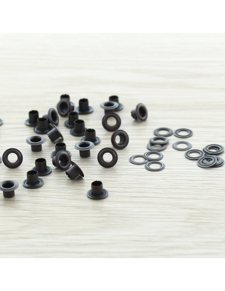 Saco de 100 ilhós com anilhas 4 mm - Cobre