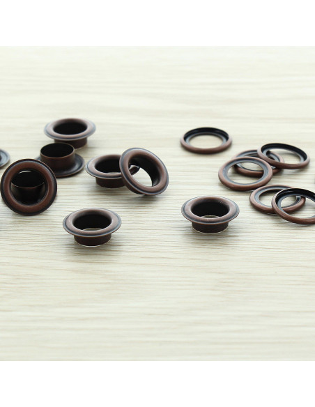 Saco de 100 ilhós com anilhas 11 mm - Cobre