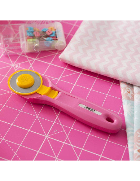 Cortador circular ergonômico Rosa Olfa 45mm