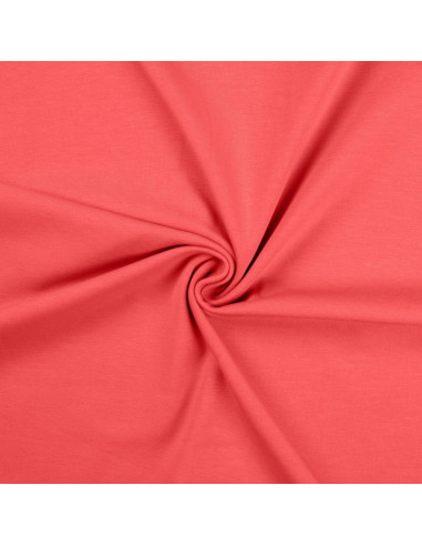 Tecido jersey de algodão - Coral
