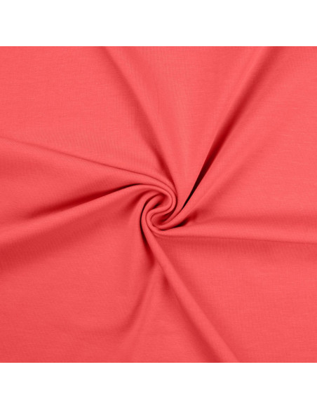Tecido jersey de algodão - Coral