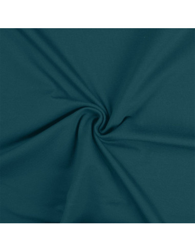 Tecido jersey de algodão - Azul petróleo