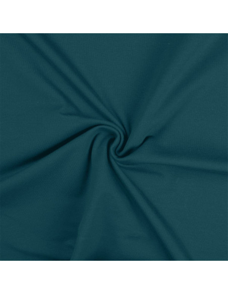 Tecido jersey de algodão - Azul petróleo