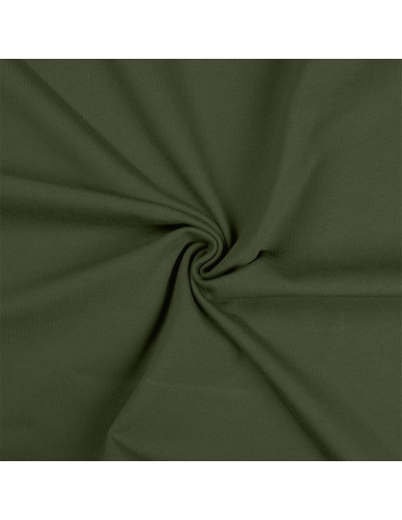 Tecido jersey de algodão - Verde militar