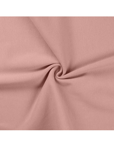 Tecido jersey canelado - Rosa velho