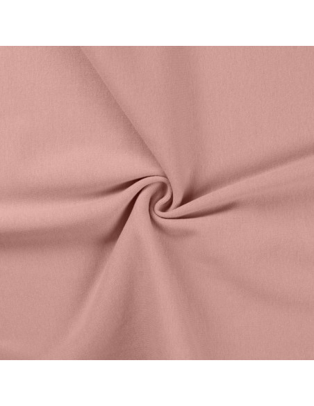 Tecido jersey canelado - Rosa velho