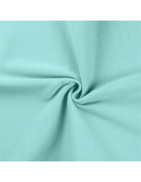 Tecido jersey ribana - Verde água