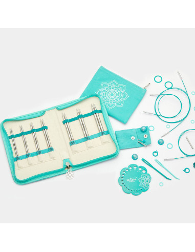 Estojo de agulhas de tricô circulares The Believe Mindful KnitPro