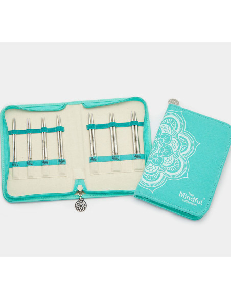 Estojo de agulhas de tricô circulares The Believe Mindful KnitPro