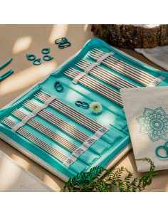 Estojo de agulhas de pontas duplas The Grateful Mindful KnitPro