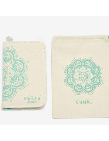 Estojo de agulhas de pontas duplas The Grateful Mindful KnitPro
