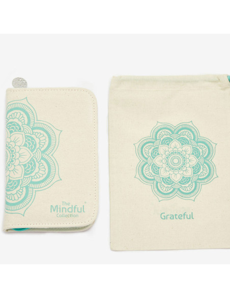 Estojo de agulhas de pontas duplas The Grateful Mindful KnitPro