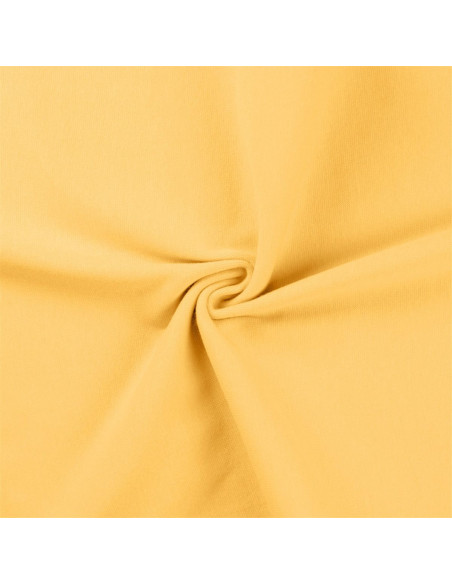 Tecido jersey ribana - Amarelo palha