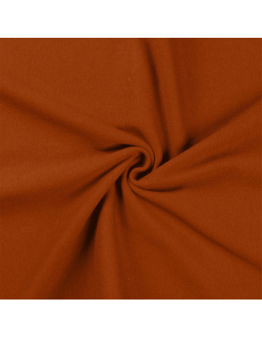 Tecido jersey ribana - Conhaque