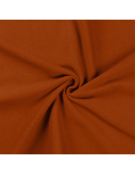 Tecido jersey ribana - Conhaque