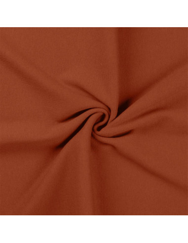 Tecido jersey ribana - Terracota
