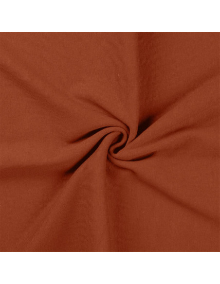 Tecido jersey ribana - Terracota